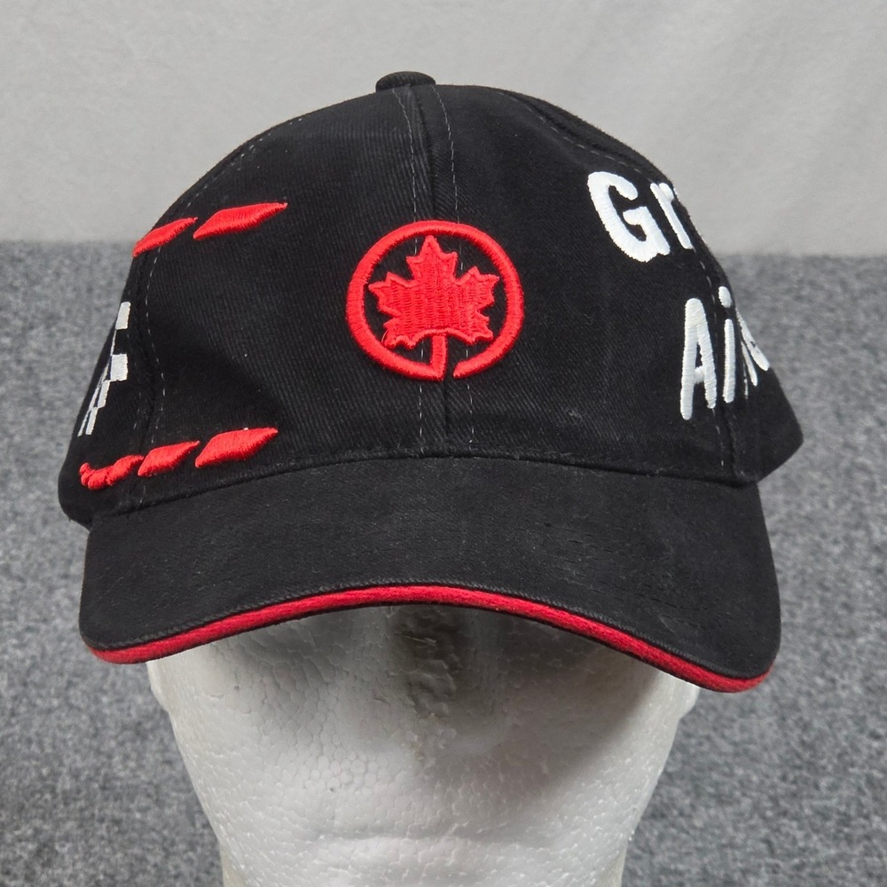 Vintage Grand Prix Air Canada Hat Black F1 Montreal Racing Cap Formula 1 90s Y2K